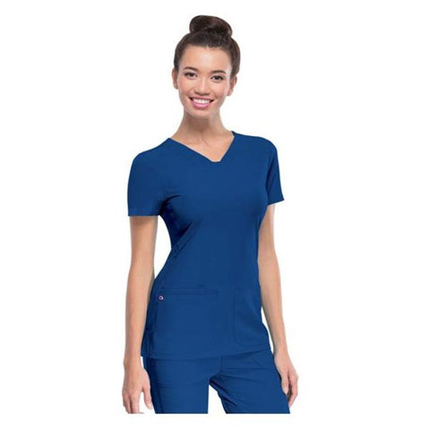 HeartSoul Shirt Scrub HeartSoul 20710 Womens 2X Large Royal Blue Each - 20710-ROYH2X