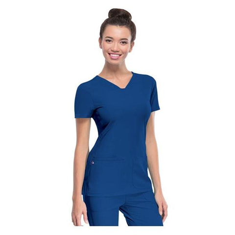 HeartSoul Shirt Scrub HeartSoul 20710 Womens 3X Large Royal Blue Each - 20710-ROYH3X