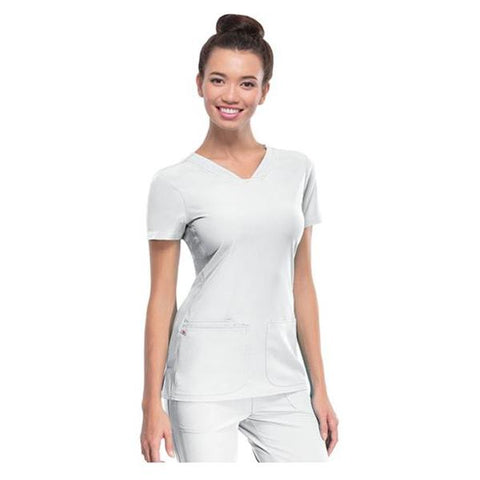 HeartSoul Shirt Scrub HeartSoul 20710 Womens Large White Each - 20710-WHIH-L