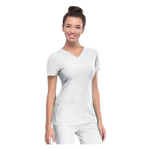 HeartSoul Shirt Scrub HeartSoul 20710 Womens Medium White Each - 20710-WHIH-M