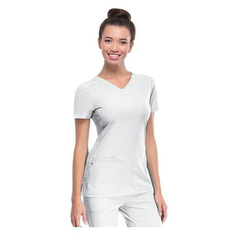 HeartSoul Shirt Scrub HeartSoul 20710 Womens Small White Each - 20710-WHIH-S
