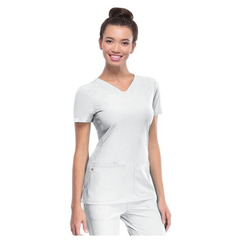 HeartSoul Shirt Scrub HeartSoul 20710 Womens X-Small White Each - 20710-WHIHXS
