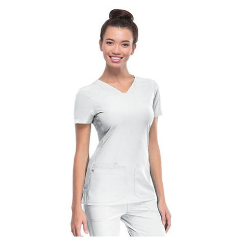 HeartSoul Shirt Scrub HeartSoul 20710 Womens 3X Large White Each - 20710-WHIH3X