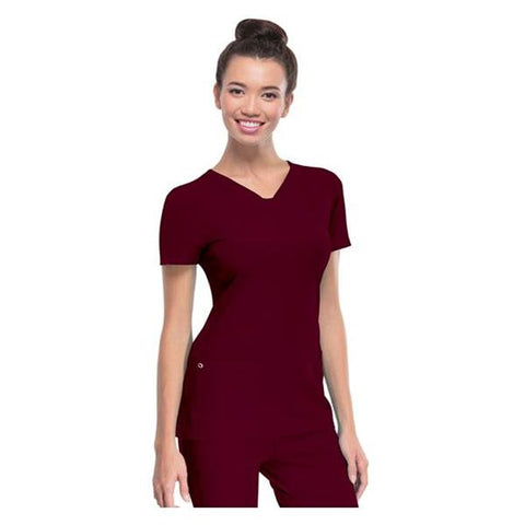 HeartSoul Shirt Scrub HeartSoul 20710 Womens Large Wine Each - 20710-WINH-L