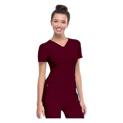 HeartSoul Shirt Scrub HeartSoul 20710 Womens Small Wine Each - 20710-WINH-S