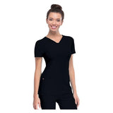 HeartSoul Shirt Scrub HeartSoul 20710 Womens 2X Small Black Each - 20710BCKHXXS