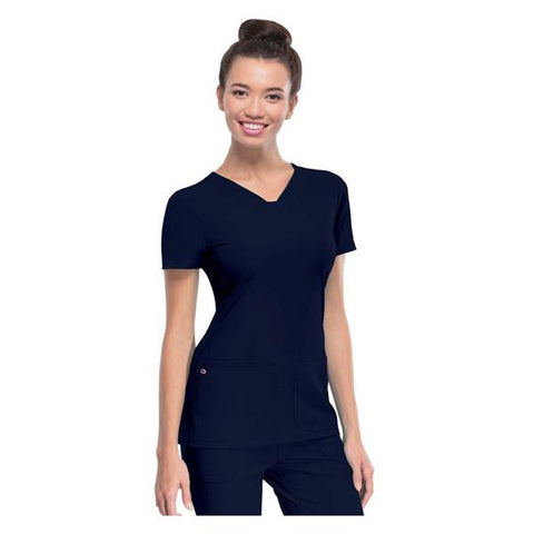 HeartSoul Shirt Scrub HeartSoul 20710 Womens 2X Small Navy Each - 20710NAYHXXS