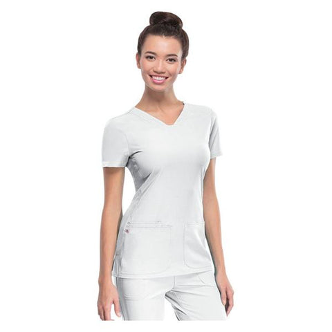HeartSoul Shirt Scrub HeartSoul 20710 Womens 2X Small White Each - 20710WHIHXXS