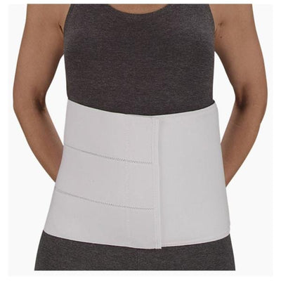 Deroyal Industries Inc Binder Support Adult Abdominal Elastic Four Panel White Size 12" Medium/Large Each - 13652067