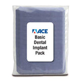 ACE Surgical Supply Pack Dental Implant Basic With Split Sheet 78x110"/Half Sheets Each - 33144