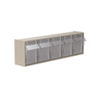 Akro Bin Storage Tiltview 5-3/8x23-5/8x6-1/2" Stone Plastic Eachch - Mils - 06705