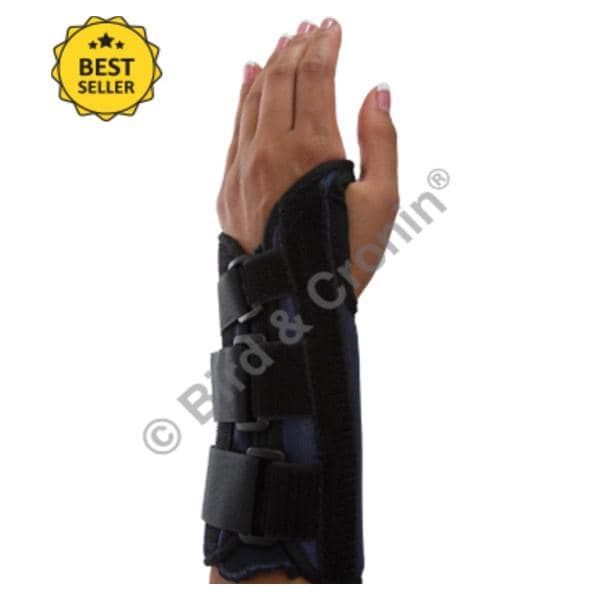 Bird & Cronin Splint Immobilization Premier Adult Wrist Black Size X-Small Right Each - 8144381