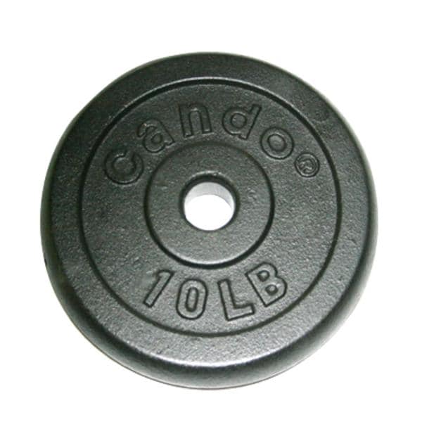Fabrication Enterprises Plate Weight CanDo 10lb Black Iron Each - 10-0604