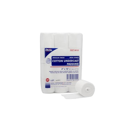 Dukal Corporation Padding Undercast Cotton 2"x4yd Not Made With Natural Rubber Latex White 24/Bg, 3 BG/CA - 30122