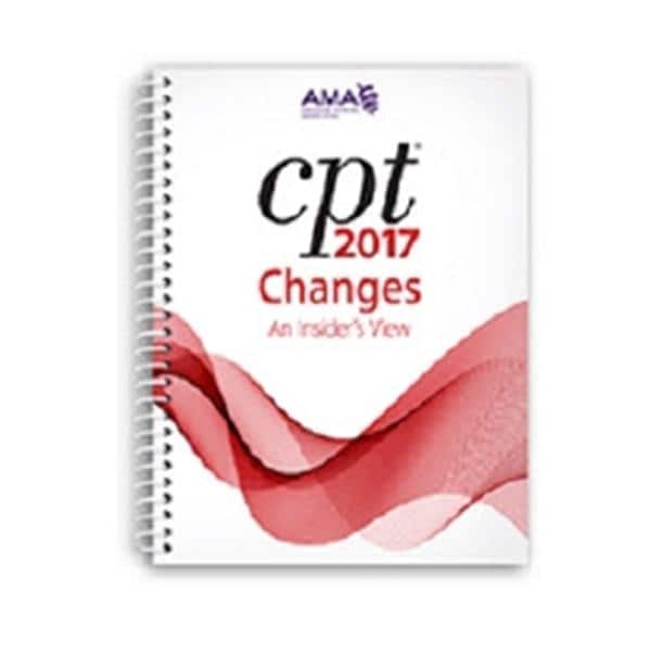 American Medical Association Codebook Instructional CPT Changes 2017 Each - OP512917