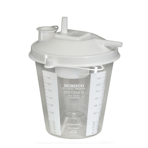 Allied Health Care Prod Canister Suction Schuco Disposable 800mL 5/Case - S1160BA-RPL