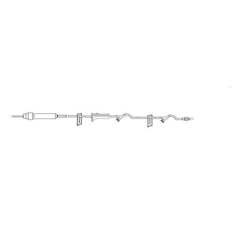 Medsource International IV Administration Set 2 Split Septum Y-Site 100" 10 Drops/mL Each, 50 Each/CA - MS-83175