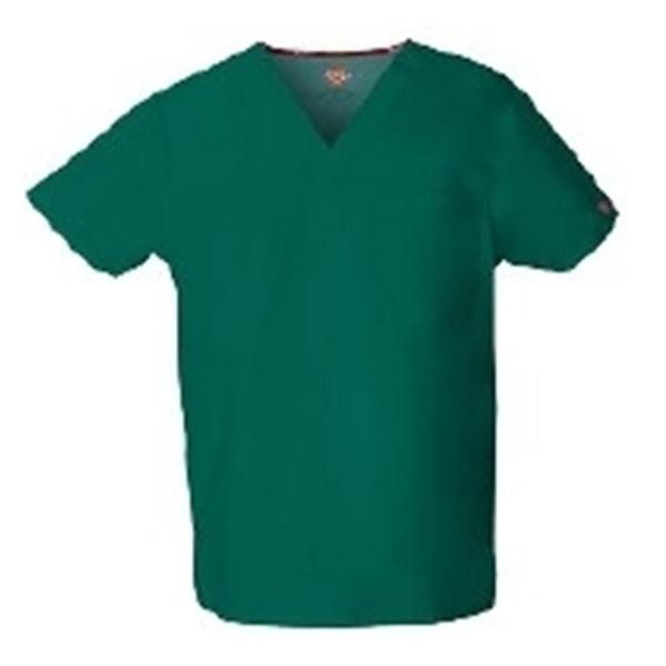 Strategic Partners, Inc Shirt Scrub Dickies 83706 Small Hunter Green Each - 83706-S-NUWZ