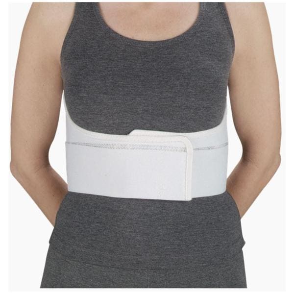 Deroyal Industries Inc Belt Adult Rib Knit Elastic Women Two Panel White Size 2X-Large Each - 13790409
