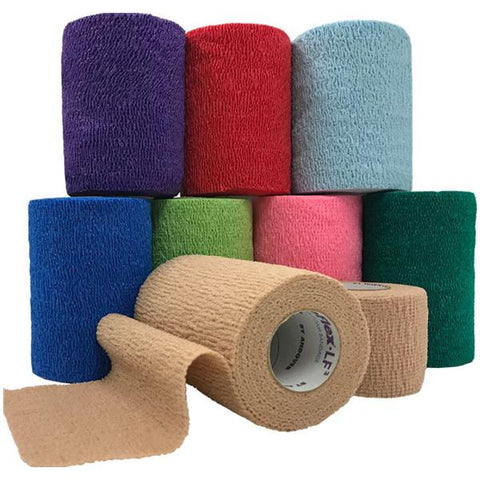 Andover Coated Products Bandage CoFlex LF2 3"x5 Yd Gauze Elastic Blue LF 24/Box - 9300BL-024