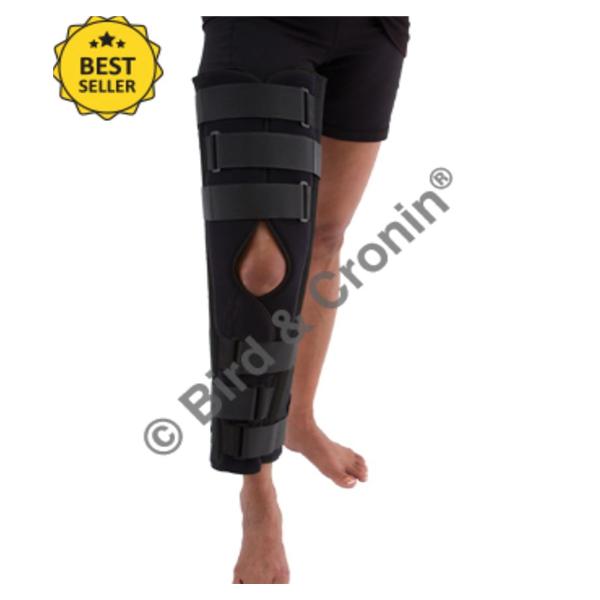 Bird & Cronin Immobilizer Adult Knee Foam Laminate Black Each - 8142745