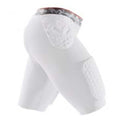Shock Doctor Inc Shorts Compression Hexpad Thudd Men White Size 2X-Large Each - MD737-02-36