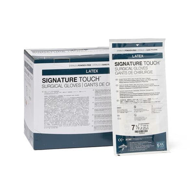 Medline Industries Inc Gloves Surgical Signature Touch Powder-Free Latex 7.5 Sterile Cream 200Pr/Ca - MSG8975
