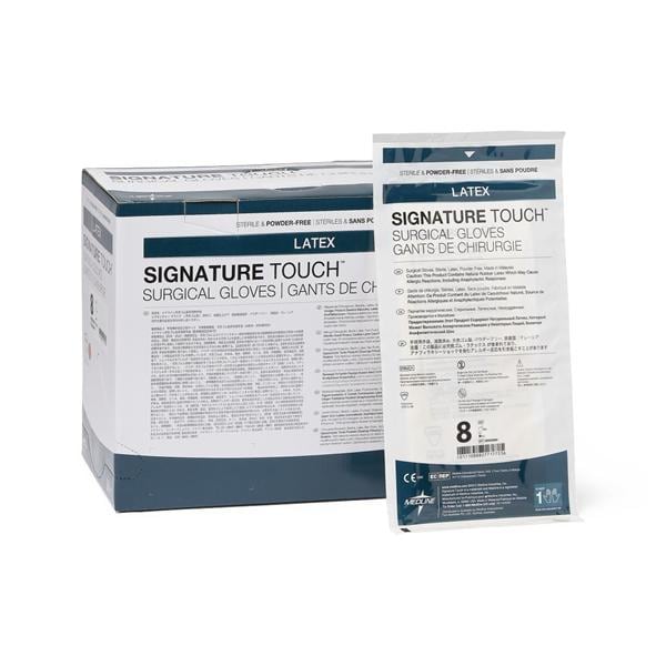 Medline Industries Inc Gloves Surgical Signature Touch Powder-Free Latex 8 Sterile Cream 200Pr/Ca - MSG8980