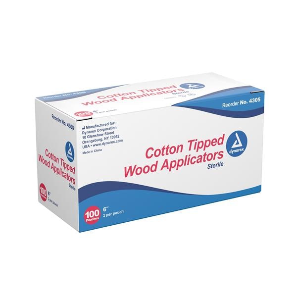 Dynarex Corporation Applicator Sterile 6 in 2000/Ca - 4305