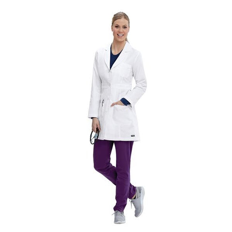 Grey's Anatomy (TM) Lab Coat Jacket Greys Anatomy™ Womens White X-Small 34 in Each - 4481-10-XS