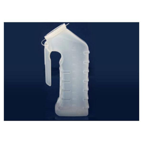 GMAX Industries Urinal Patient 1qt Translucent Plastic Male With Lid 48/Ca - GP300