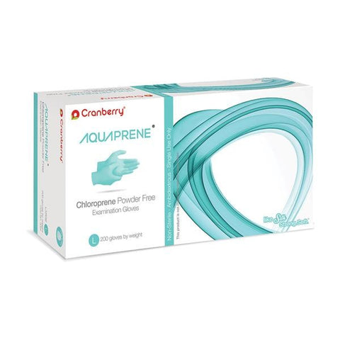 Pro2 Solutions, Inc Gloves Chloroprene AquaPrene Latex-Free Powder-Free Large NS Aqua 200/Bx, 10 BX/CA - CR3028