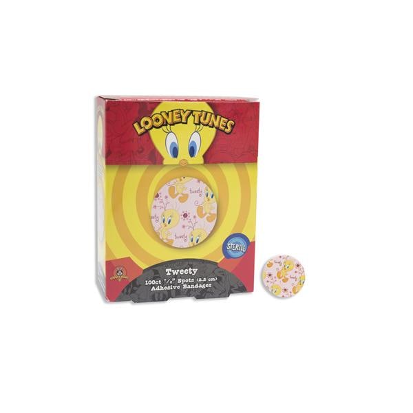 Dukal Corporation Bandage Spot Plastic 7/8" Looney Tunes Tweety 100/Bx, 24 BX/CA - 1074737
