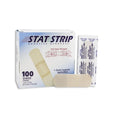 Dukal Corporation Bandage Adhesive Strip Plastic Film Stat Strip 1x3" Sheer LF 100/Bx, 12 BX/CA - 15205