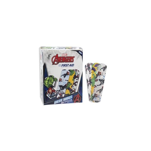 Dukal Corporation Bandage Plastic 3/4x3" Ant-Man/Hulk/Black Widow 100/Bx, 12 BX/CA - 1087937
