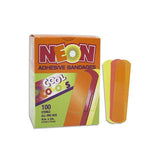 Dukal Corporation Bandage Plastic Stat Strip 3/4x3" Assorted Neon LF 100/Bx, 12 BX/CA - 1076413