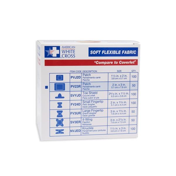 Dukal Corporation Bandage Fabric 2x3" Flexible Tan 50/Bx, 12 BX/CA - PV23R