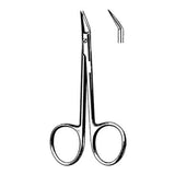 Sklar Instruments Scissors Biro 4" Sharp/Sharp Smooth Angled Stainless Steel Each - 64-1740