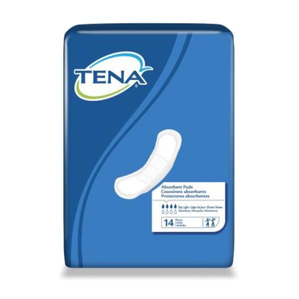 SCA Incontinence Pad Tena Light Day One Size Fits All 14" Light White 6x14/Ca - 62326