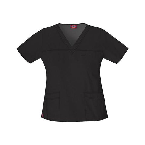 Strategic Partners, Inc Shirt Scrub Dickies 81745 5X Large Black Each - 817455-BLKZ-5XL