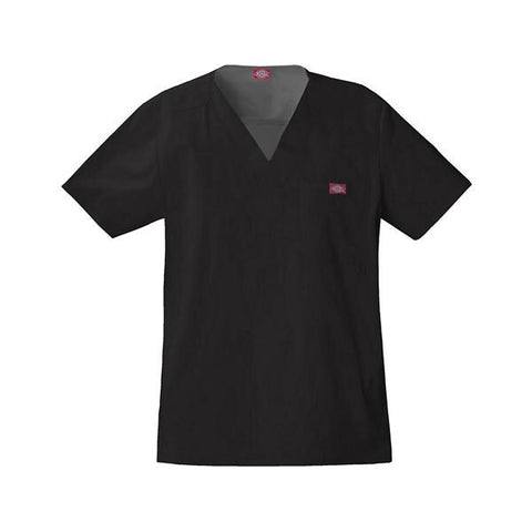 Strategic Partners, Inc Shirt Scrub Dickies 81722 Mens 5X Large Black Each - 81722-BLKZ-5XL