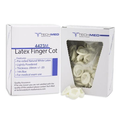 Dukal Corporation Overgloves Housekeeping Tech-Med PF Latex Md Natural White Disposable 144/Bx - 4423M