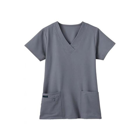 Jockey (TM) Scrubs Shirt Scrub Jockey 2206 X-Small Pewter Each - 2206-1054-XS