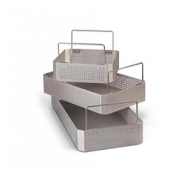 Medline Industries Inc Tray Sterilization Aluminum 15-3/4x9-1/2x3" 3/4 Size Handle Each - WGN43P80A