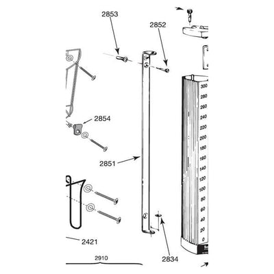 W A Baum Co Inc Bracket Mounting Mr. Bracket For 33 Series Baumanometer Wall Unit Eachch - 2851