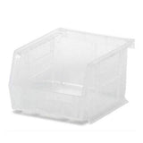 Marketlab Bin Organizer 4-1/8x5-3/8x3" Semi-Clear Heavy Duty Polymer With Label Slot Eachch - 6033-SC