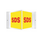 Grainger Sign 3D Projection SDS 18x8" Each - 38W971