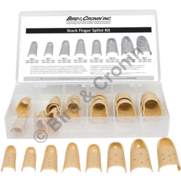 Bird & Cronin Splint Stack Finger Flesh 7.3cm Size 6 3/Pk - 8142006