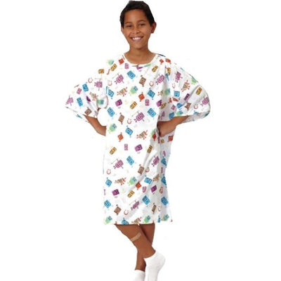 Fashion Seal Gown Patient Small White Pediatric Each - 5521-S