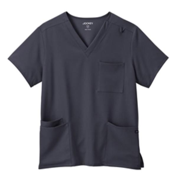 Jockey (TM) Scrubs Scrub Top Unisex Large Charcoal Each - 2371-1004-L